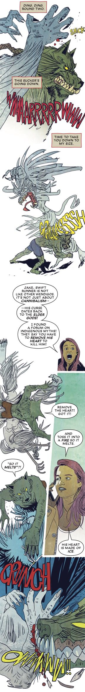 Molly discovers the Wendingo’s weakness in Marvel Infinity’s Werewolf by Night.
