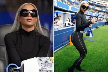 Kim booed by fans at NFL game after star blew crowd a kiss via jumbotron
