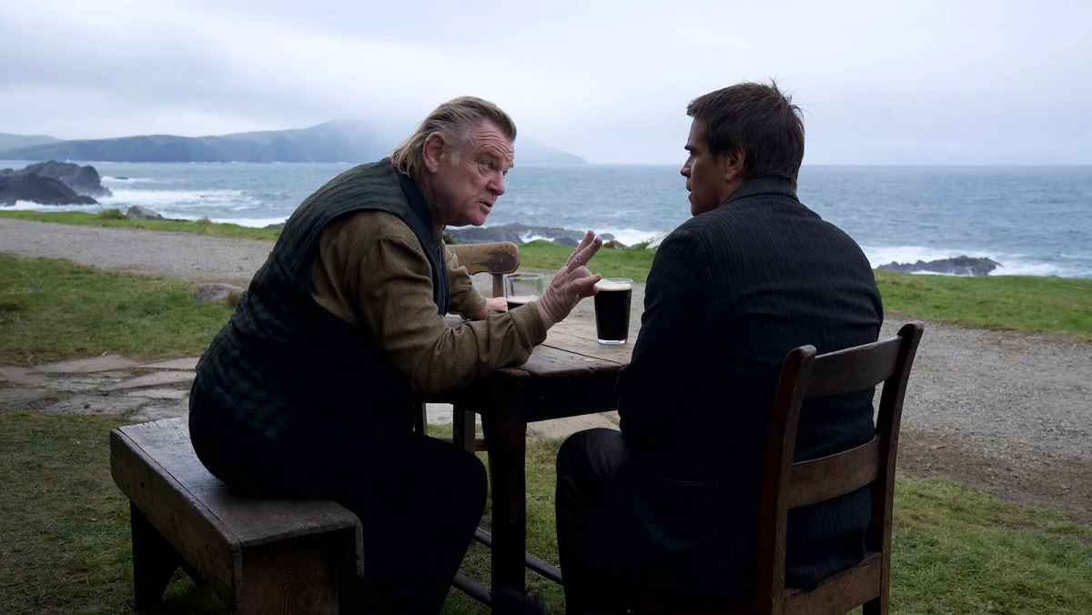 Brendan Gleeson explains he doesn't want to be Colin Farrell's friend anymore against a gorgeous coastal backdrop in The Banshees of Inisherin.