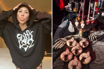 Kardashian critics mock Kourtney's over-the-top Halloween decorations