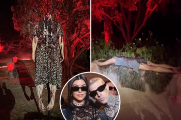 See Kourtney's over-the-top & terrifying Halloween decor at $9M mansion
