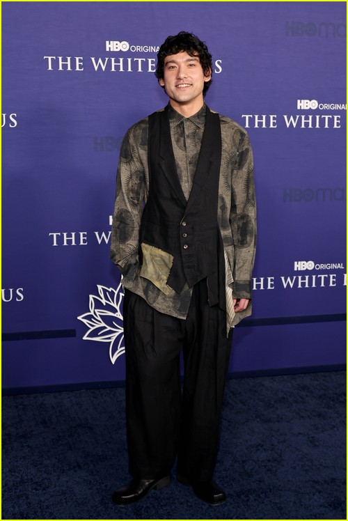 Will Sharpe as Ethan Spiller at The White Lotus season two premiere
