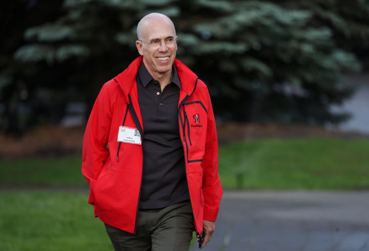 Jeffrey Katzenberg on a walk in Sun Valley, Idaho, in July 2022.