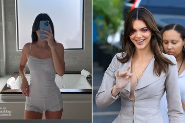 Kendall shows off figure in tiny top & shorts amid 'boob job' rumors