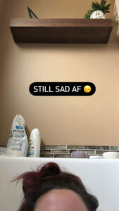 Jenelle Evans revealed she is 'still sad' on Instagram