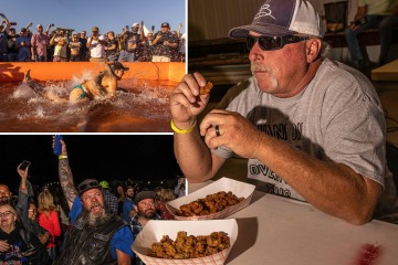Inside testicle festival with wet T-shirt contest & hint of Fyre Festival mess