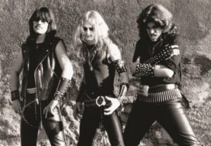 Celtic Frost photographed for Morbid Tales in July 1984.