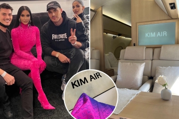 Kim's personal stylist posts rare pic of billionaire's $150M private jet