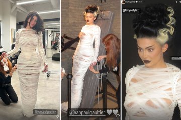 Kardashian fans go wild as Kylie shows underboob in NSFW Halloween costume