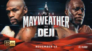 Floyd vs Deji fight poster