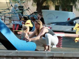 Amber Heard Plays with 1-Year-Old Daughter in Spain