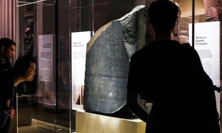 Also available as a snow globe … the Rosetta Stone at the British Museum.