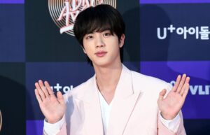 SEOUL, SOUTH KOREA - JANUARY 05: Jin of BTS arrives at the photo call for the 34th Golden Disc Awards on January 05, 2020 in Seoul, South Korea. (Photo by THE FACT/Imazins via Getty Images)