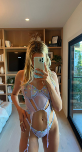 Carly Lawrence shows off her favorite lingerie sets