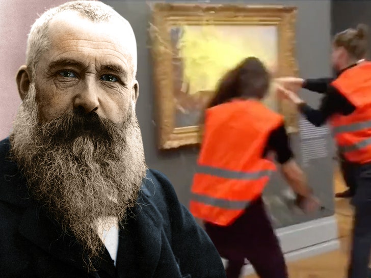 Climate Activists Throw Mashed Potatoes at Monet Painting in Germany