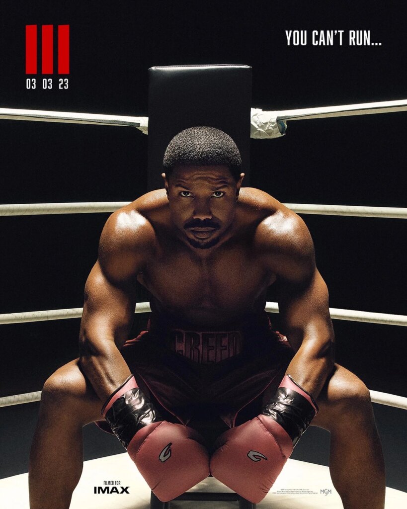 Creed III posters 3 Michael B Jordan Adonis Creed Jonathan Majors Anderson Dame release date March 3, 2023