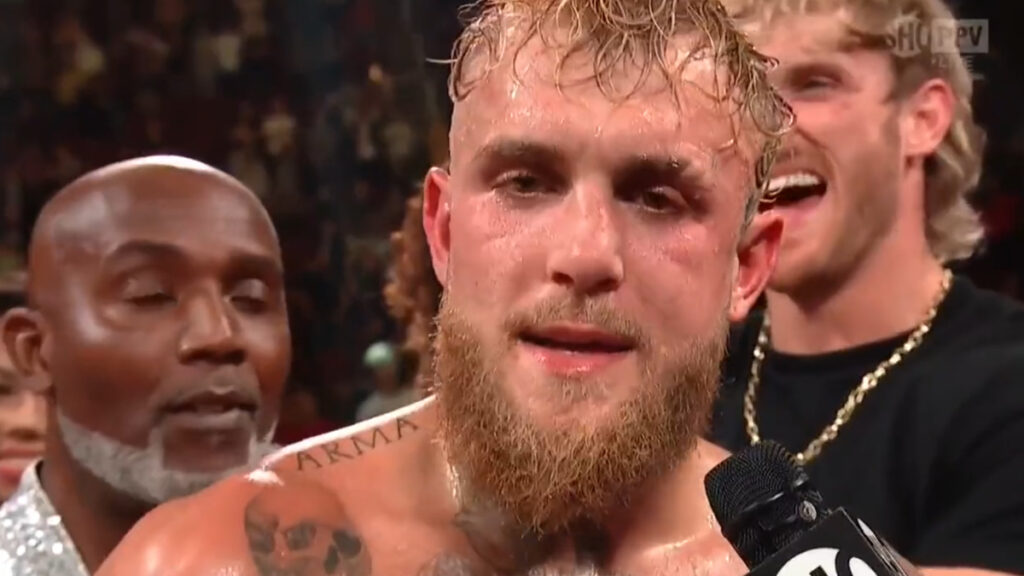 Jake Paul calls out Nate Diaz and Canelo following victory over Anderson Silva