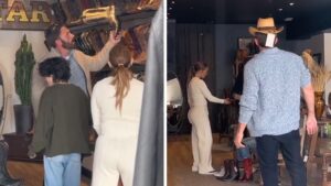 Jennifer Lopez and Ben Affleck Go Country While Shopping