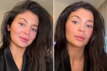 Kylie fans beg her to 'stop wearing makeup' after she shows off her real skin