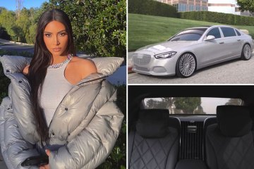 Inside Kim Kardashian's custom $185K Maybach S580 with black and neon interior