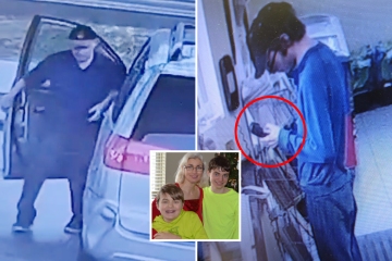 Son, 19, seen 'secretly using' phone in new video before family-of-4 vanished