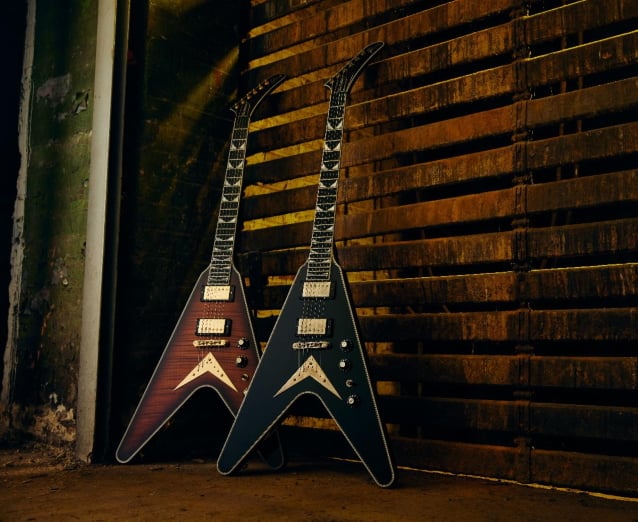 MEGADETH's DAVE MUSTAINE Adds GIBSON Custom Shop Flying V EXPs To His Collection