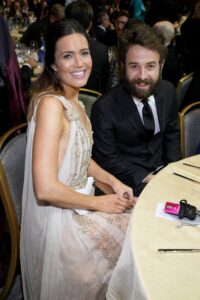 LOS ANGELES, CALIFORNIA - MARCH 13: (L-R) Mandy Moore and Taylor Goldsmith attend the 27th Annual Critics Choice Awards at Fairmont Century Plaza on March 13, 2022 in Los Angeles, California. (Photo by Kevin Mazur/Getty Images for Critics Choice Association)