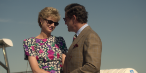 Elizabeth Debicki and Dominic West as Di and Charles