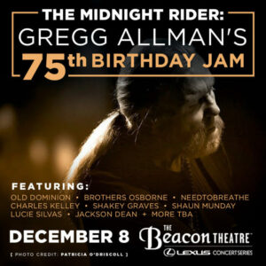 Old Dominion, Brothers Osborne, Shakey Graves and More Sign On for Gregg Allman's 75th Birthday Jam at The Beacon Theatre
