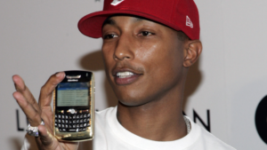 Pharrell Williams Auctioning Solid Gold Blackberry From Iconic Freestyle