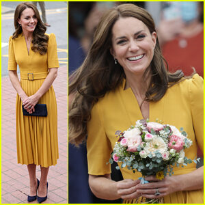 Princess Kate Middleton's Yellow Karen Millen Dress Is On Sale & Royal Fans Are Loving Today's Look!