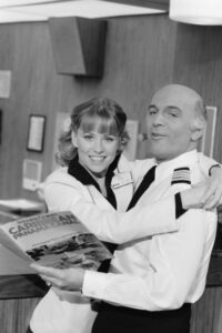 Lauren Tewes and Gavin MacLeod from