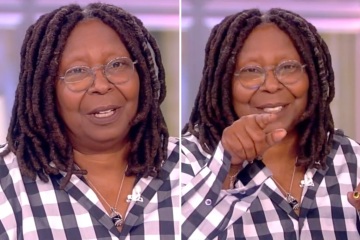 The View host Whoopi calls out off-screen crew member during awkward live moment