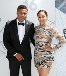 Cory Hardrict and Tia Mowry at the 2016 BET Awards on June 26, 2016, in Los Angeles.