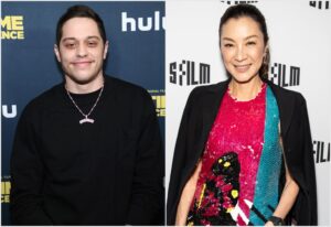 Pete Davidson and Michelle Yeoh.