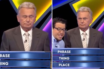 Wheel of Fortune's Pat Sajak rolls his eyes after player nearly spits on host