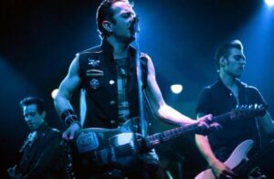 The Clash (l-r: Mick Jones, Joe Strummer, Paul Simonon) performing in 1981.
