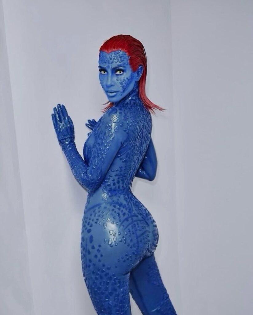 Kim Kardashian has revealed the extent of her recent weight loss thanks to her skintight Halloween costume