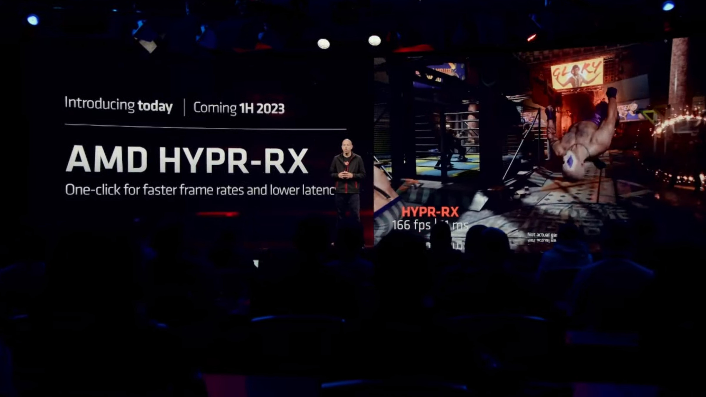 Screenshot of AMD’s slide for its Hypr-RX feature.