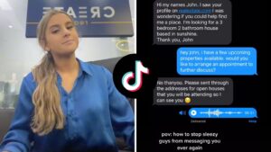 TikTok real estate agent goes viral responding to client’s ‘sleazy’ message
