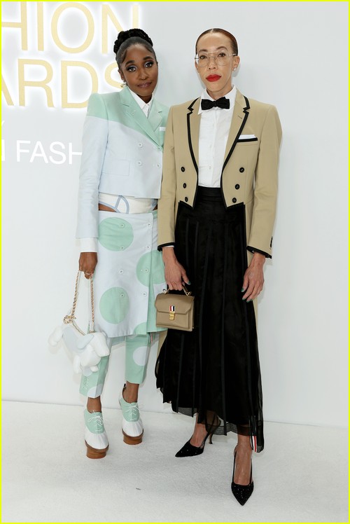 Ayo Edebiri and Amy Sherald at the CFDA Fashion Awards 2022