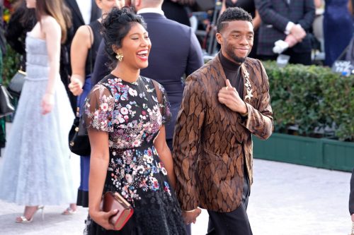 Simone Ledward Boseman and Chadwick Boseman at the 2019 Screen Actors Guild Awards