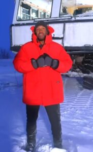 GMA's Michael Strahan was working in Canada for a segment on polar bears this week