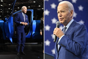 Biden announces $900million for electric vehicle chargers at auto show 