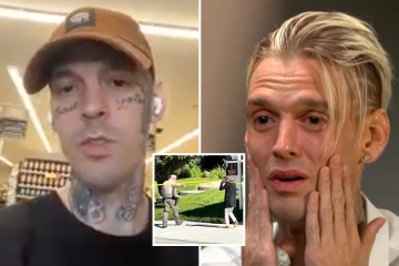 Aaron Carter claimed he suffered 100 seizures from 'huffing & dusting'