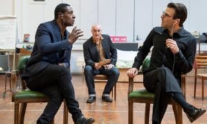 David Harewood and Zachary Quinto in rehearsals for Best of Enemies.