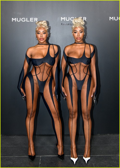 Clermont Twins at the Mugler event