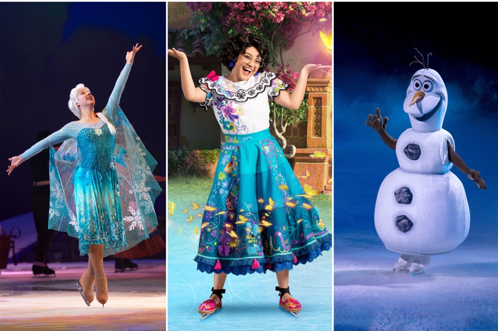 Frozen and Encanto stills from Disney on Ice
