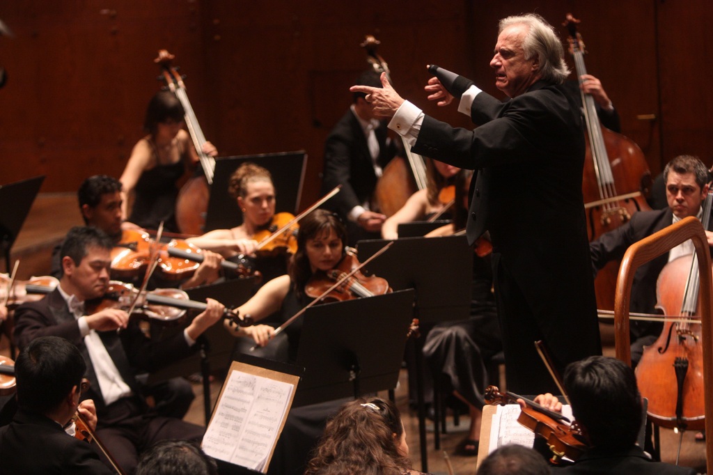 The child prodigy threw his energies into conducting, among other things — here, he leads the Orchestra Filarmonica Bachiana at Avery Fisher Hall in 2010.