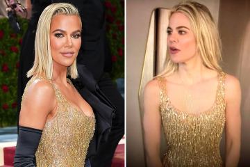 Kardashian fans stunned by Khloe's natural appearance & minimal makeup in gown
